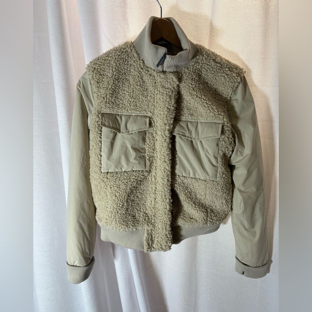 UpWest Sherpa Bomber Jacket Oversized Size XS‎ EUC